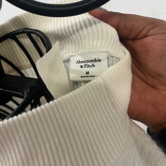 NWT Abercrombie & Fitch White Sweater Dress Size M - Picture 6 of 6